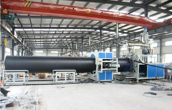PP/Peの管の放出ライン、汚水処理のためのSprialの管の生産ライン